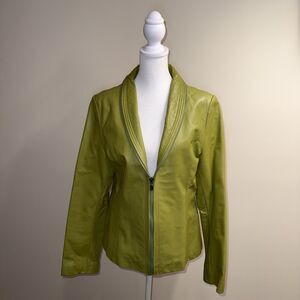 Knoles & Carter Italian Lambskin Leather Jacket Vintage Large